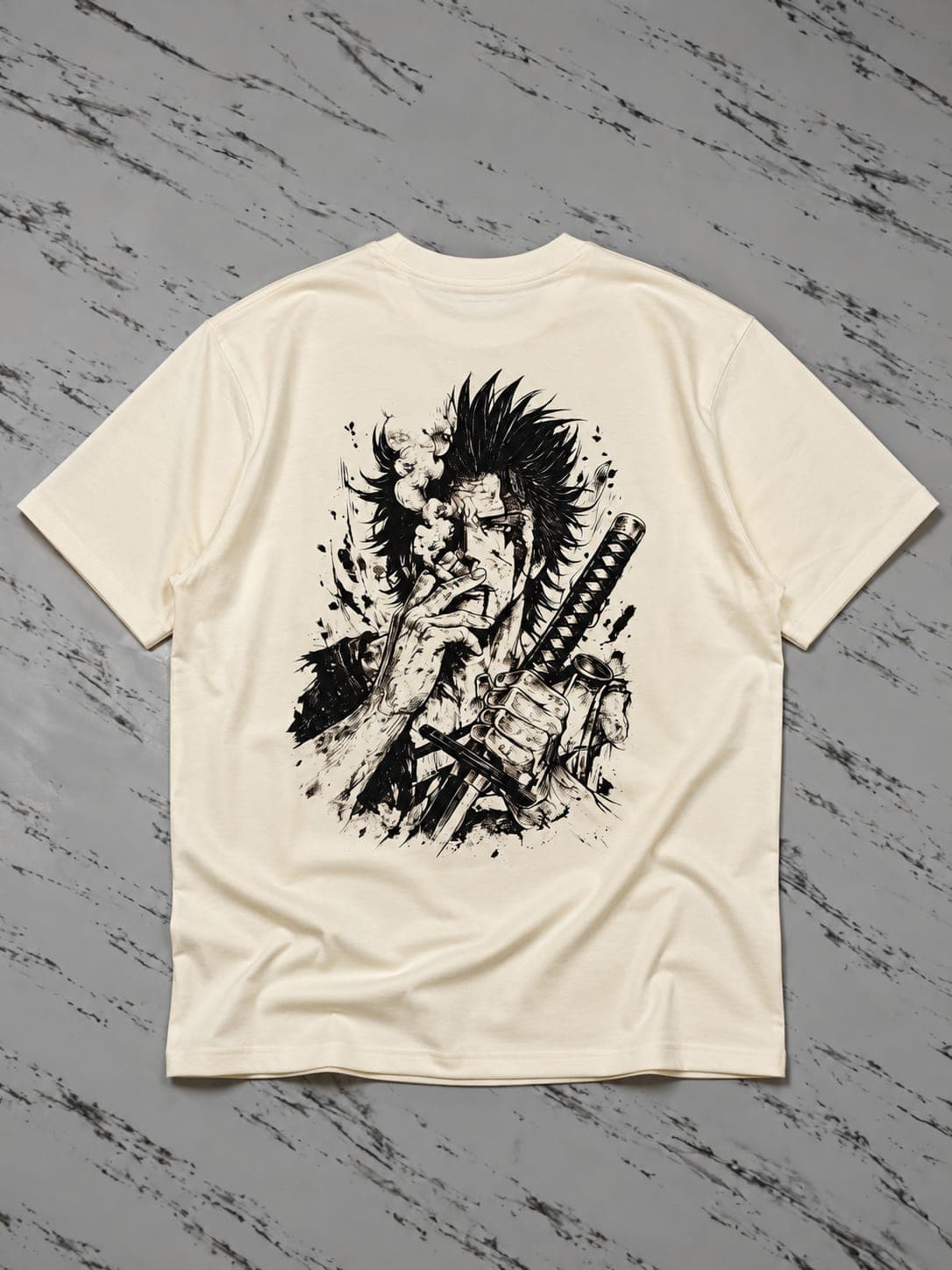 Yami Sukehiro Ink Art Oversized T-Shirt